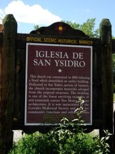 Official Historic Scenic Marker Sign Iglesia De San Ysidro