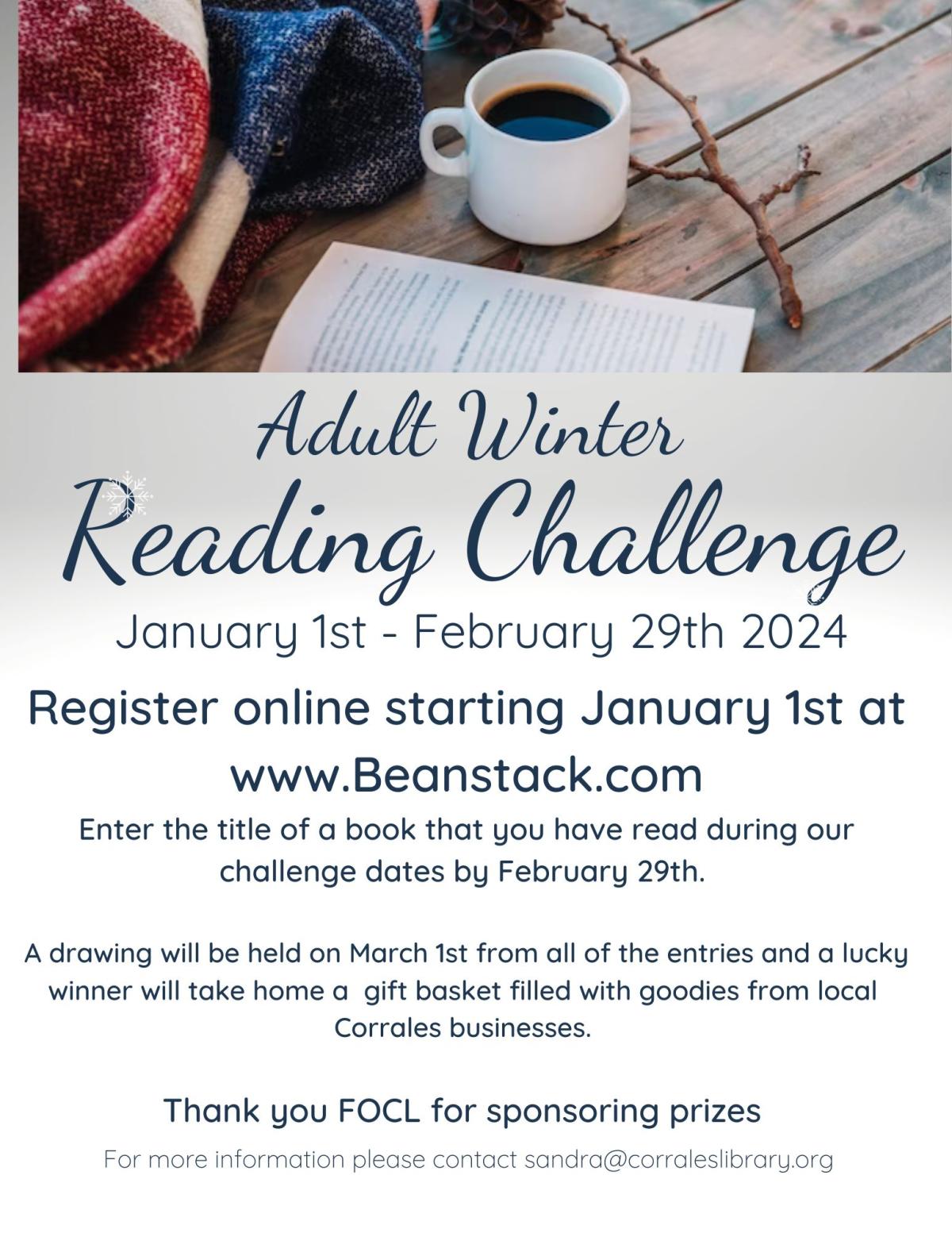 Adult Winter Reading Challenge